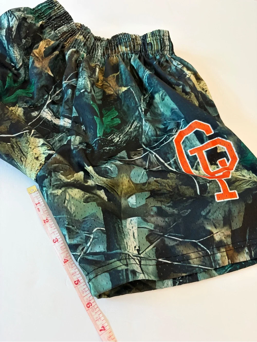Crisp Men’s Mesh Camouflage Athletic Basketball Shorts with Pockets Size Small